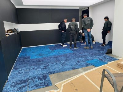 INSTALACIÓN DE MOQUETA MODULAR
