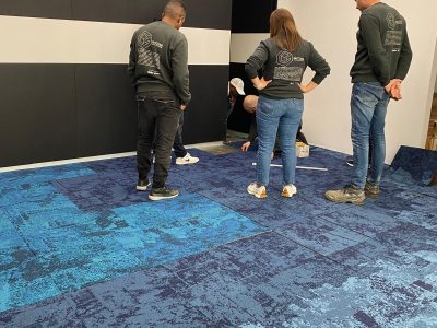 INSTALACIÓN DE MOQUETA MODULAR