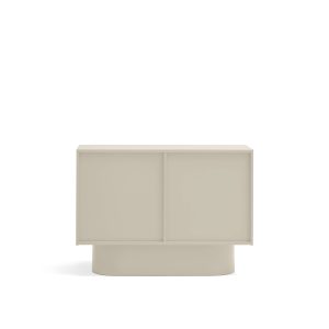 Mesa auxiliar minimalista con almacenaje