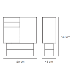 medidas de mueble auxiliar alto nube de teulat