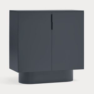 Mesa auxiliar minimalista con almacenaje