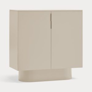 Mesa auxiliar minimalista con almacenaje