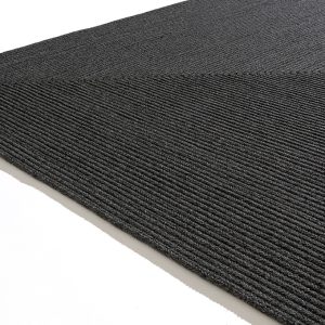alfombra color negro de interior y exterior