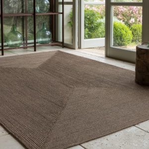 alfombra color marron de interior y exterior
